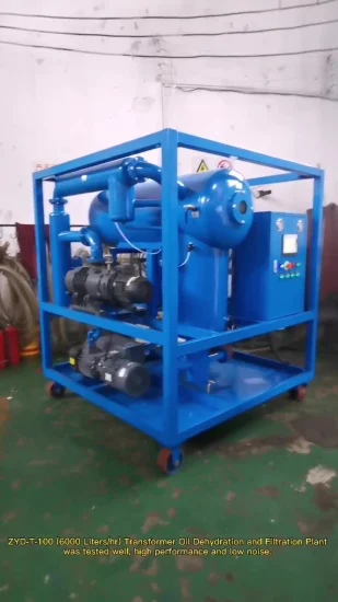Zyd-T-50 3000 L/Hr Máquina de filtración de aceite de transformador de alto vacío de dos etapas, fabricante de planta de purificación de aceite dieléctrico
