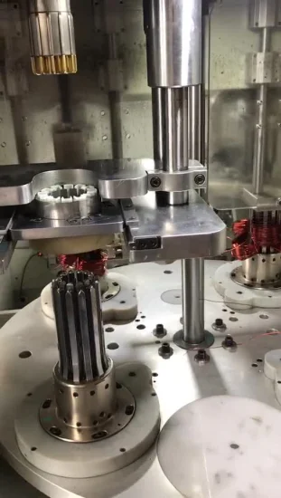 Máquina de bobinado e inserción de bobinas de estator combinadas completamente automáticas