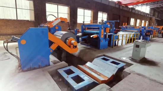 Máquina de corte longitudinal de acero al silicio galvanizado de 1500 x 4 mm