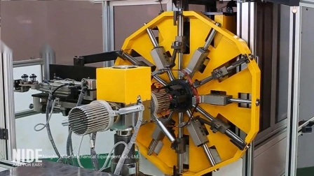 Máquina automática de bobinado del estator del alternador del motor del automóvil