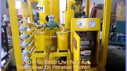 Planta de tratamiento de aceite aislante al vacío automática de 4000 Lph